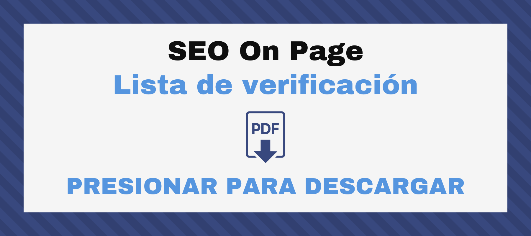 seo on page checklist